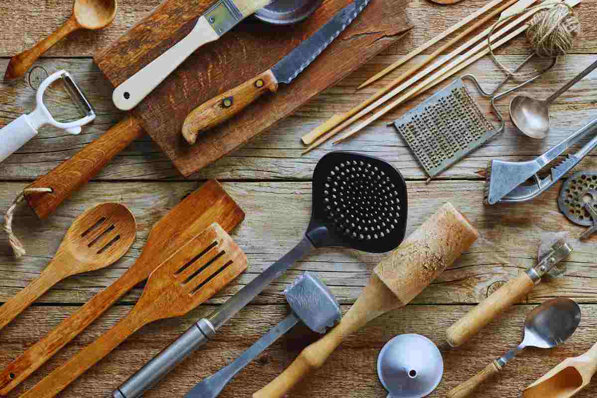 Iewroyt Porta Di Utensili Da Cucina A 4 Compartimenti Di Bacchette