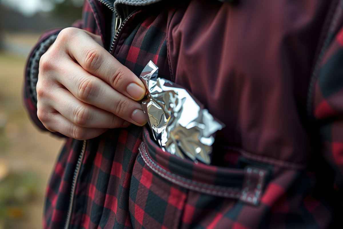 foglio di carta alluminio: perchè portarlo in tasca?