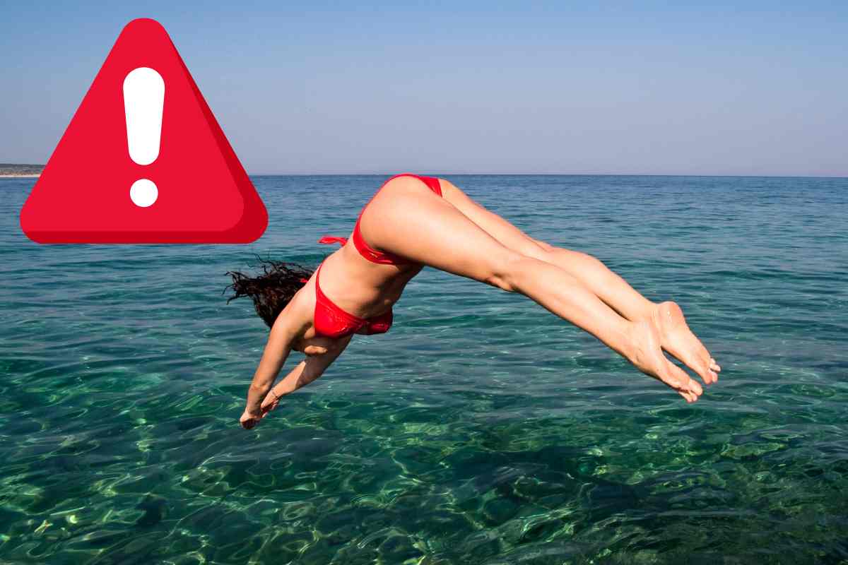 non fare bagno se mare è così