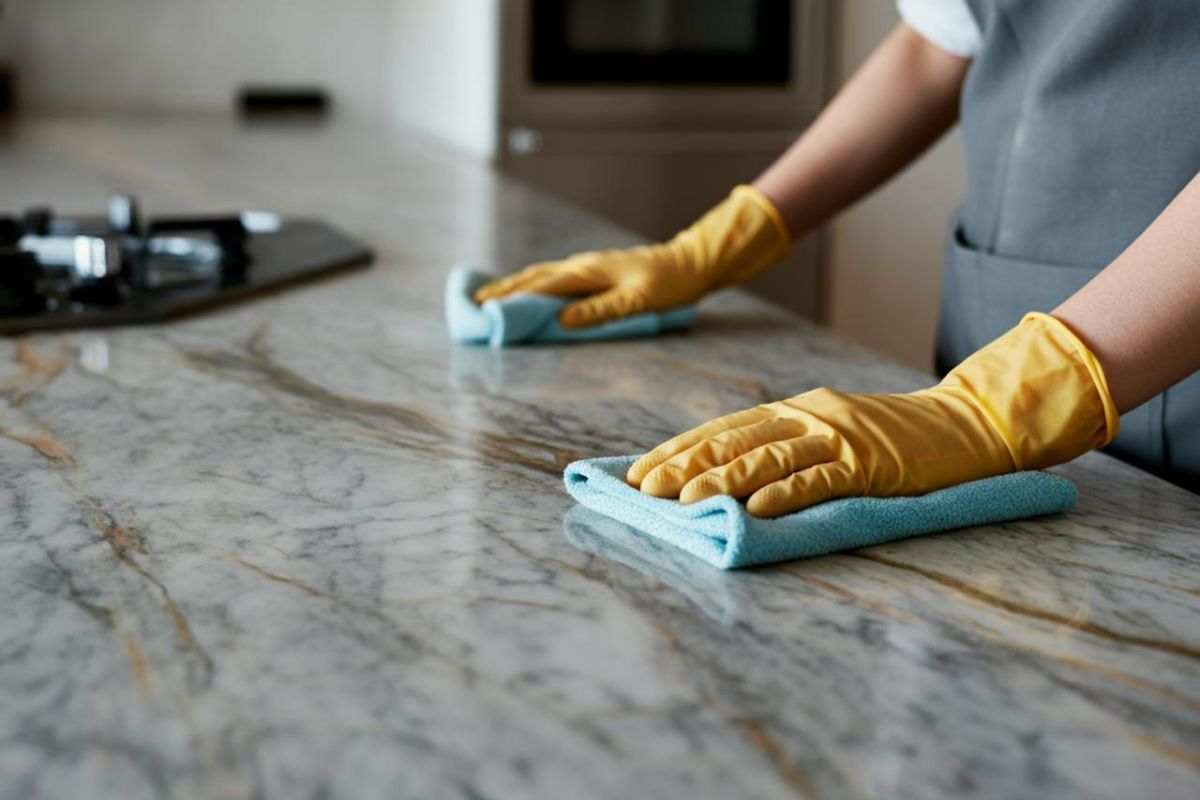 Pulizia marmo