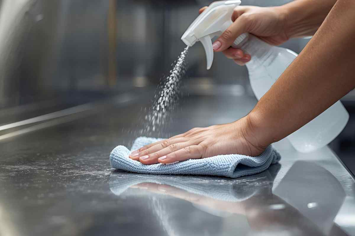 Basta una goccia e il tuo piano in acciaio diventa uno specchio